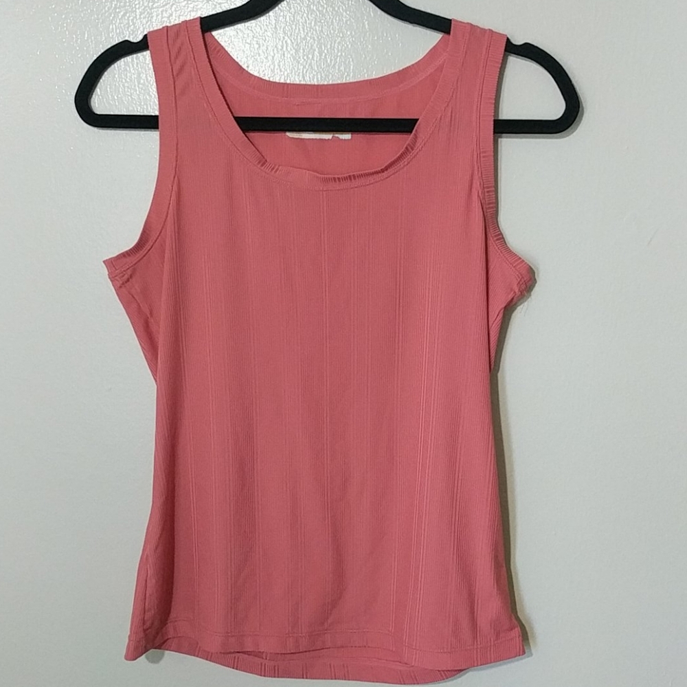 Lucy Pink/Corral Sleeveless Tank Sz M
